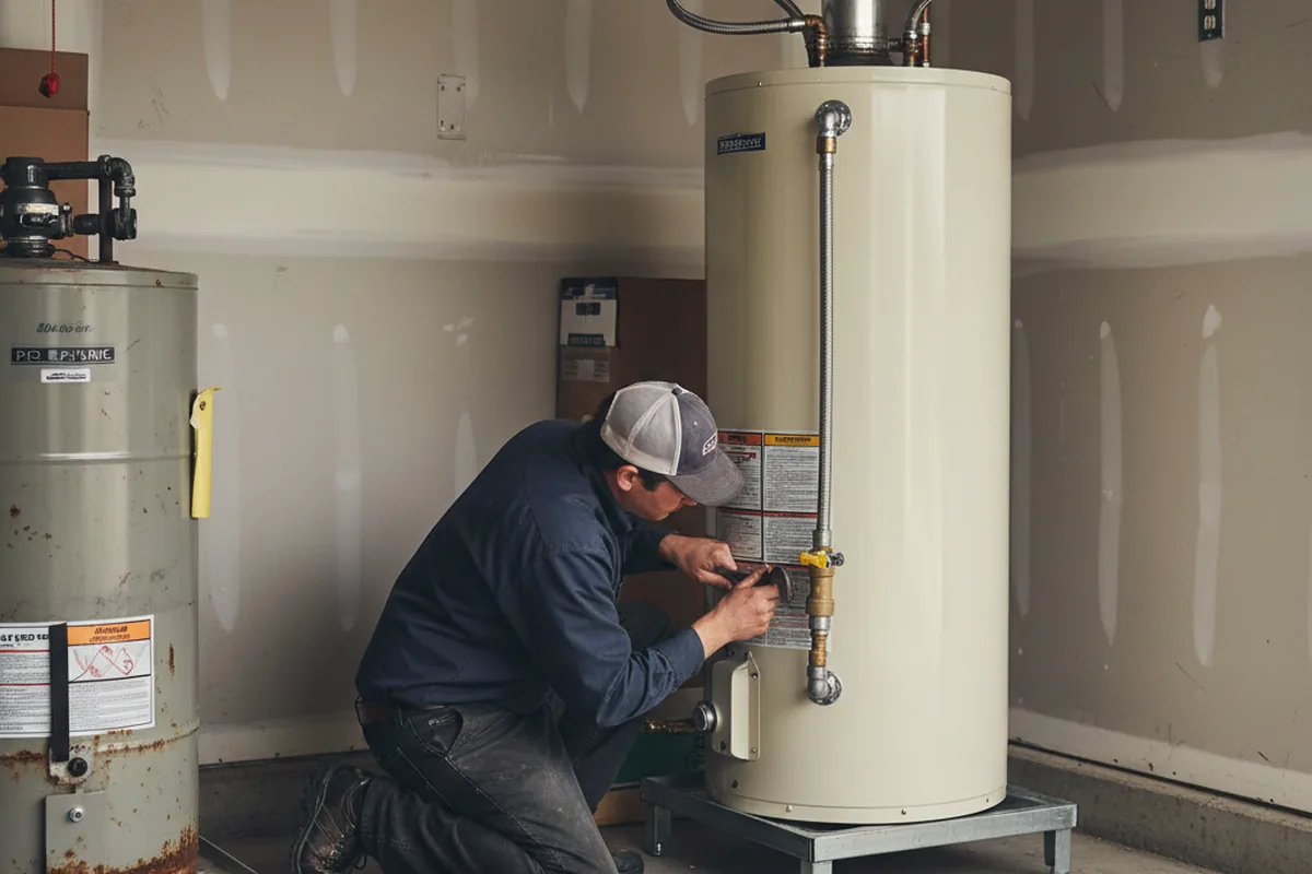 Water heater and shutoff valve replacement in Lavallette